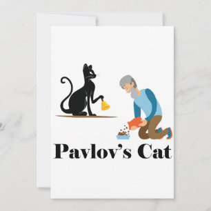 Carte Pavlov's Cat Funny Psychology