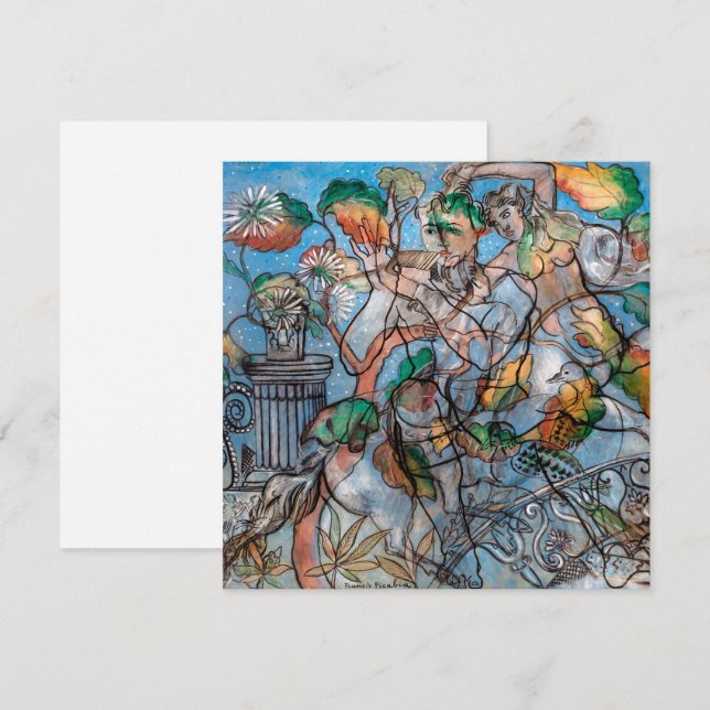 Carte Pavonie | Francis Picabia | (Devant / Derrière)