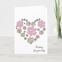 Pawprint Heart for Pet Loss
