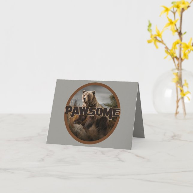 Carte Pawsome (Fleur jaune)