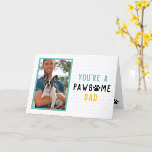 Carte Pawsome Chien Papa   Fête des pères française