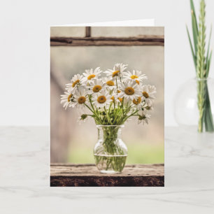 Carte Pays Anniversaire Daisy Bouquet