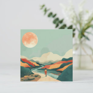 Carte Paysage Abstrait de Boho (14)