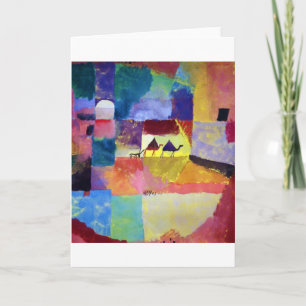 Carte Paysage avec chameaux, Paul Klee