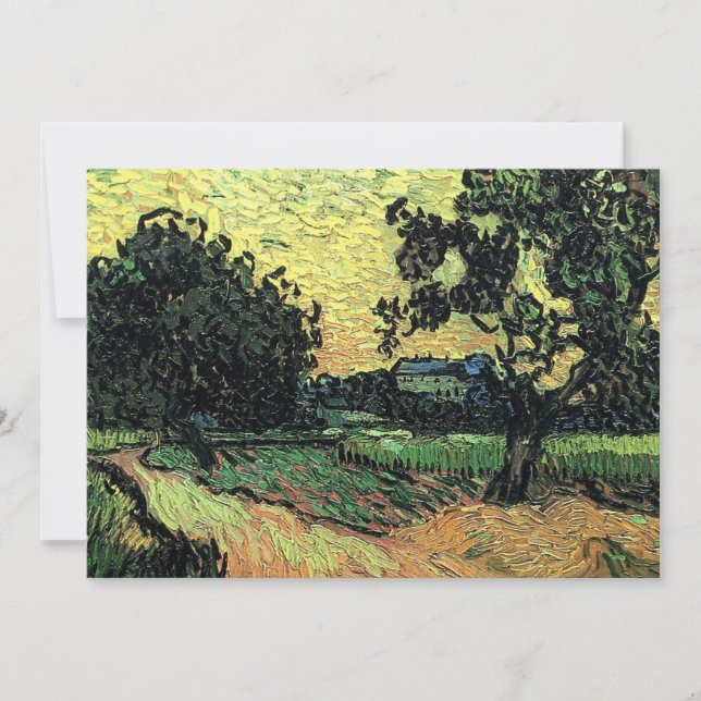 Carte Paysage avec Château d'Auvers par Vincent van Gogh (Devant)