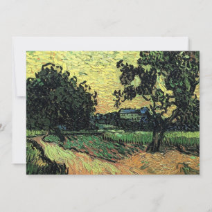 Carte Paysage avec le château d'Auvers par Vincent van G