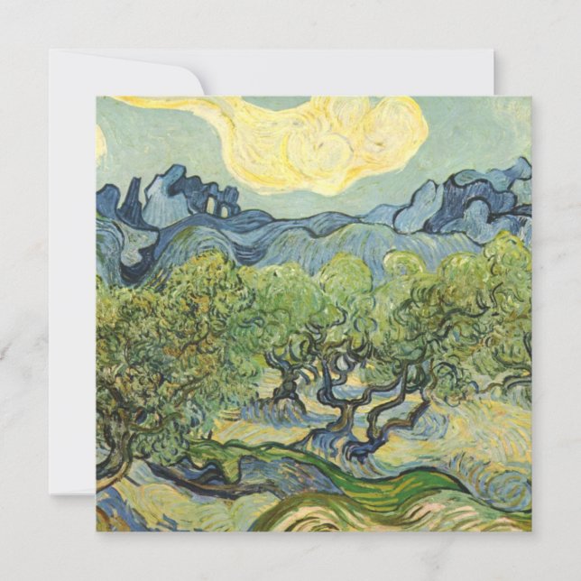 Carte Paysage avec Olive Vincent Willem van Gogh (Devant)