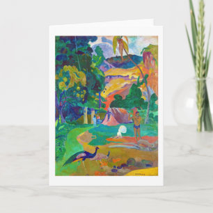 Carte Paysage avec Peacocks, Gauguin