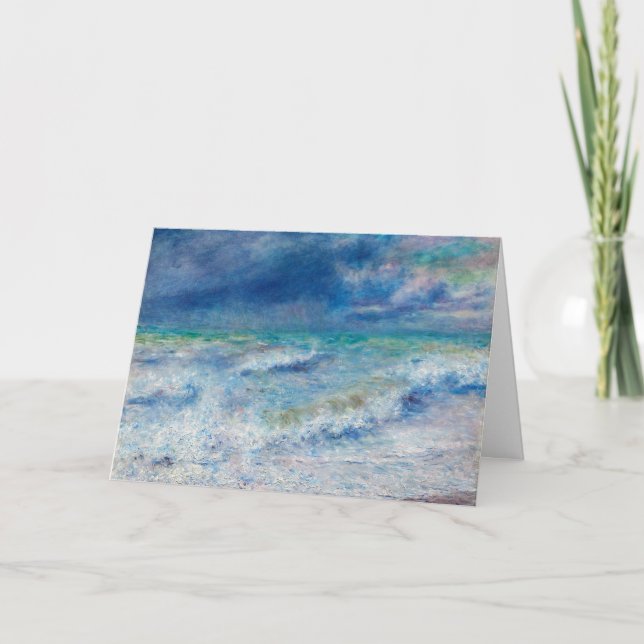 Carte Paysage bleu de Renoir Impressionniste Peinture (Devant)