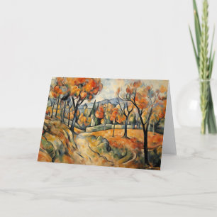 Carte Paysage d'automne Art moderne
