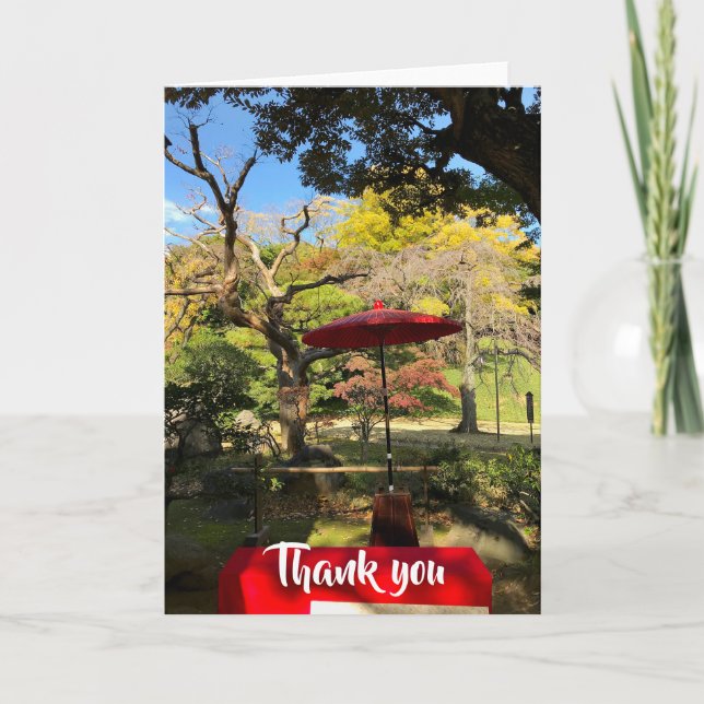 Carte Paysage d'automne au Jardin Japonais (Devant)