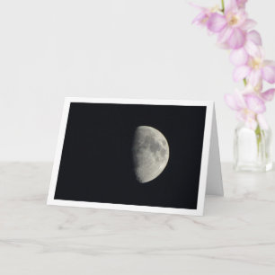 Carte Paysage de la Lune gris