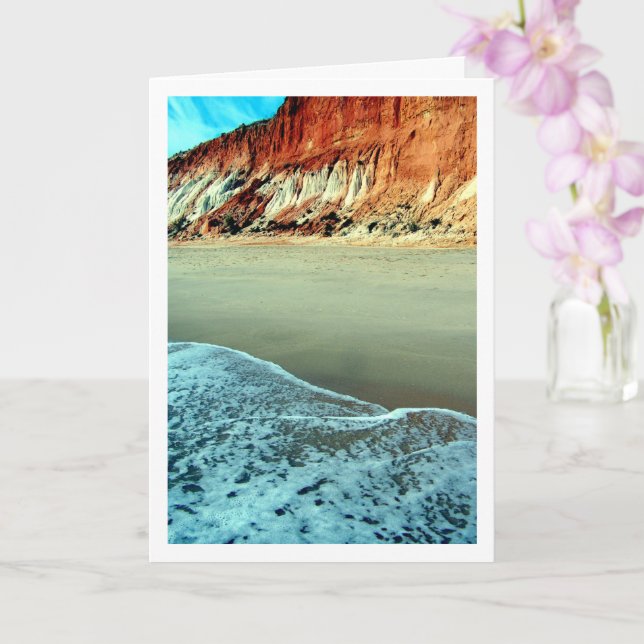 Carte Paysage de la plage portugaise (Orchidée)