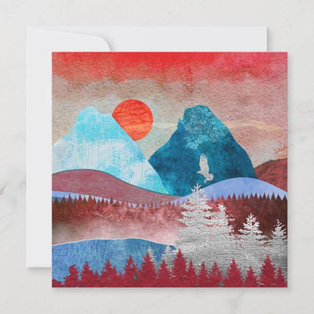 Carte Paysage de l'aigle d'argent (Devant)