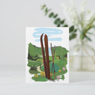 Carte Paysage de ski