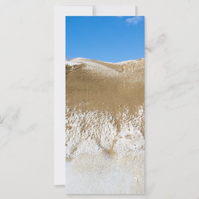 Carte Paysage des dunes d'hiver (Devant)