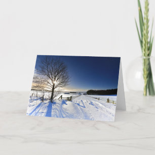 Carte Paysage d'hiver