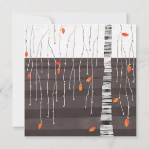 Carte Paysage d'hiver Art Arbre