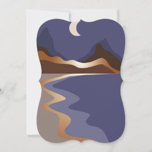 Carte Paysage doré Abstrait