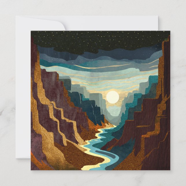 Carte Paysage du Canyon Sunset (Devant)