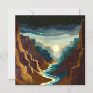 Carte Paysage du Canyon Sunset
