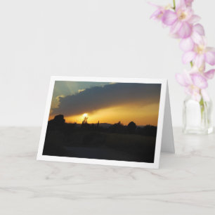 Carte Paysage du coucher de soleil espagnol