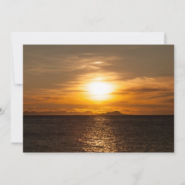 Carte Paysage du coucher du soleil (Devant)