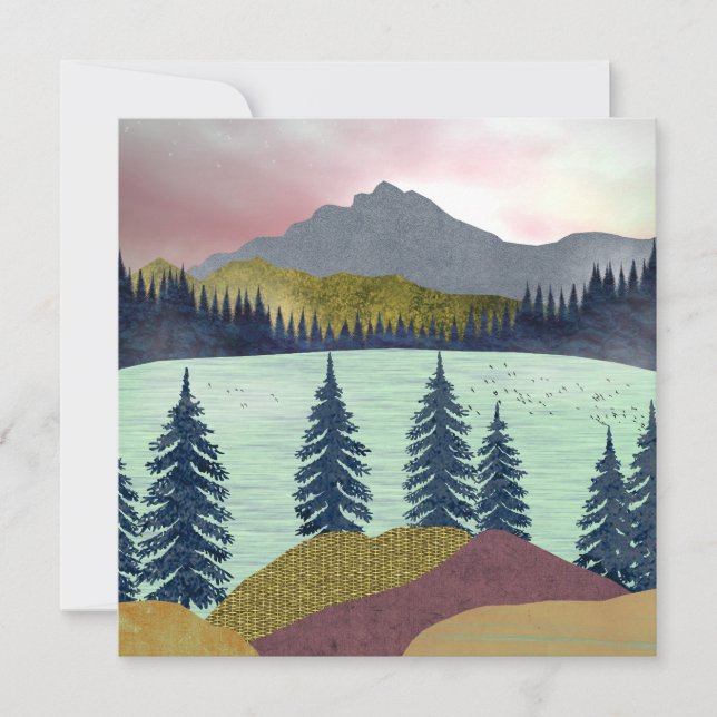 Carte Paysage du lac Red Sky (Devant)