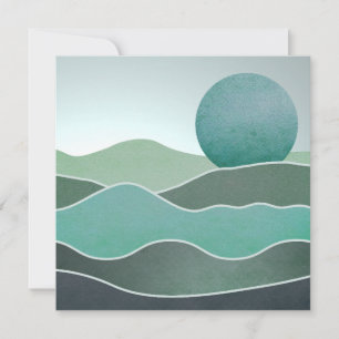 Carte Paysage du monde Turquoise