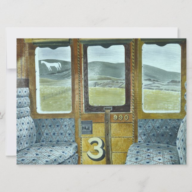 Carte Paysage du train (par Eric Ravilious) (Devant)