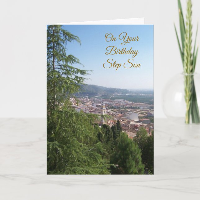 Carte Paysage Étape Son Anniversaire (Devant)