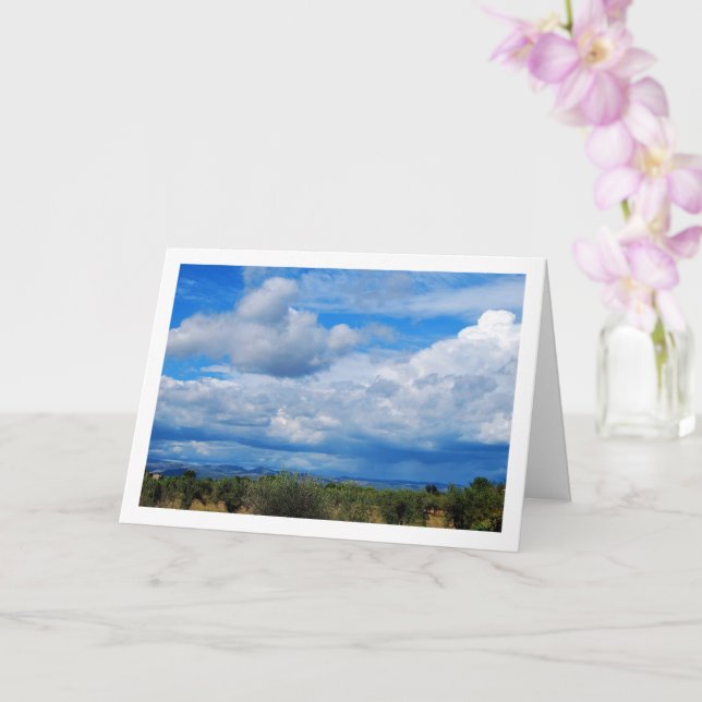 Carte Paysage majestueux de ciel bleu (Orchidée)