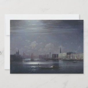 Carte Paysage nocturne à Venise (ville italienne)