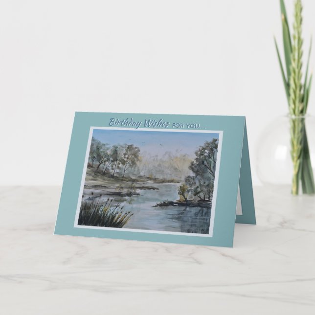 Carte Paysage pittoresque Lakeside (Devant)