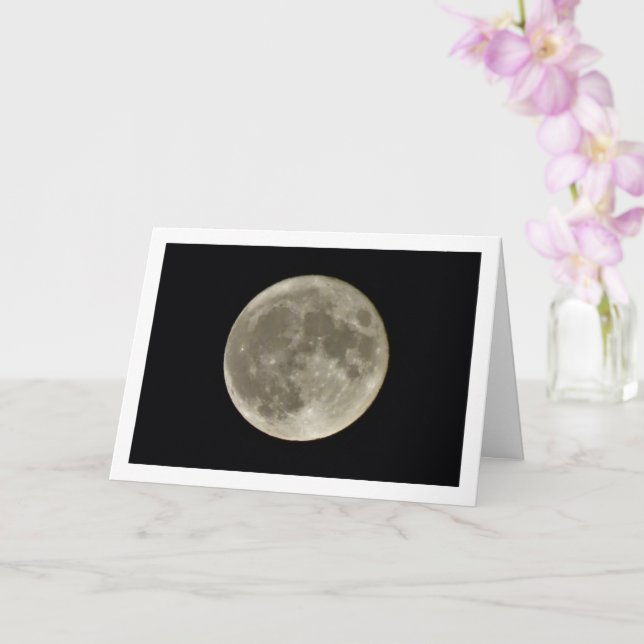 Carte Paysage Pleine lune (Orchidée)