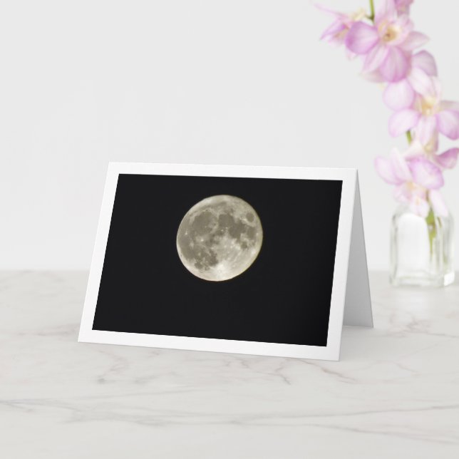 Carte Paysage Pleine lune (Orchidée)