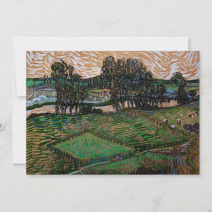Carte Paysage, Pont à travers Oise par Vincent van Gogh