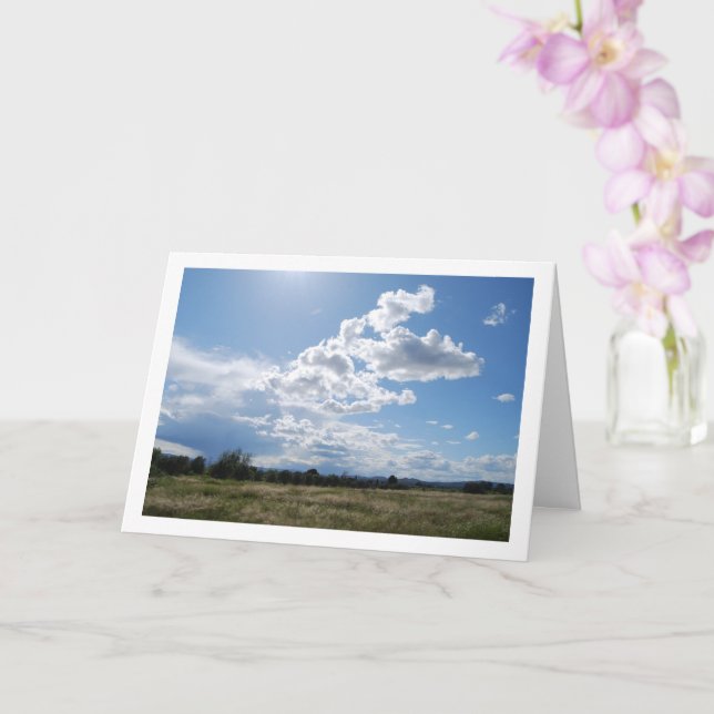 Carte Paysage rural espagnol, Valence, Espagne (Orchidée)