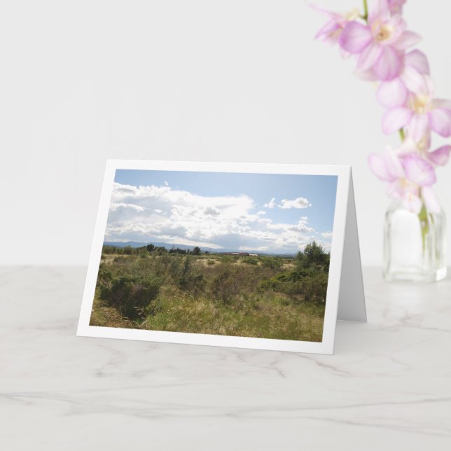 Carte Paysage rural espagnol, Valence, Espagne (Orchidée)