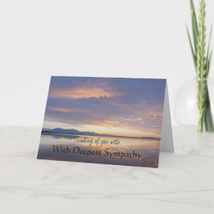 Carte Paysage serein calme lever de soleil lac sympathie