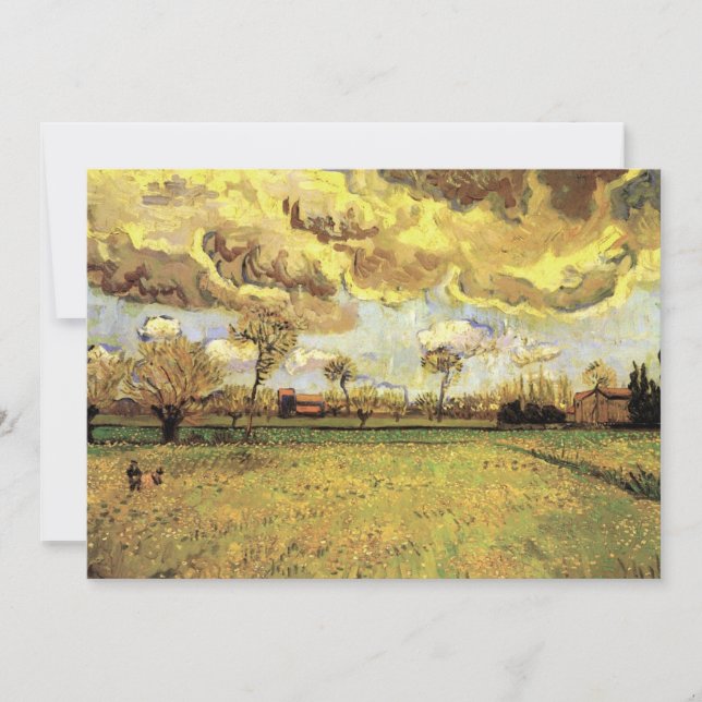 Carte Paysage sous un ciel orageux par Vincent van Gogh (Devant)
