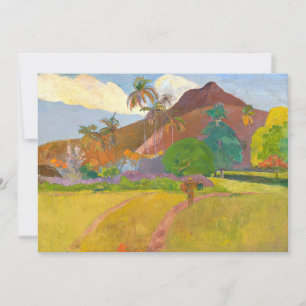 Carte Paysage Tahitien   Paul Gauguin