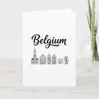 Carte Paysage urbain de Belgique Voyages Tenues de vacan