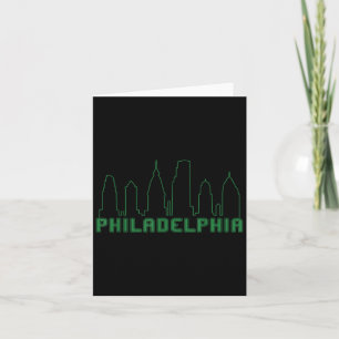 Carte Paysage urbain du centre-ville de Philadelphie Fra