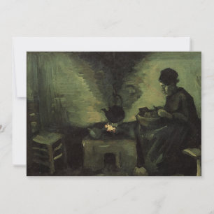 Carte Paysanne au coin du feu par Vincent van Gogh