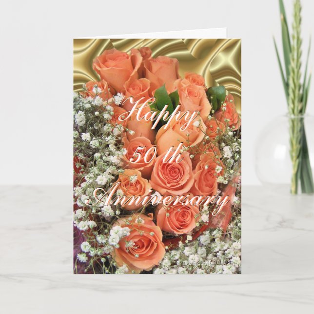 Carte PchRosesAnniversaire-personnaliser toute occasion (Devant)