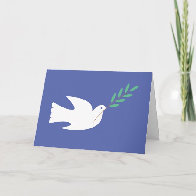 Carte Peace Dove with Olive Branch Card (Devant)