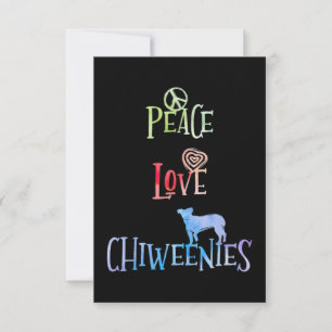 Carte Peace Love Chiweenies