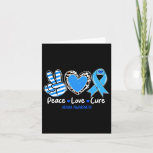 Carte Peace Love Cure Ataxia Sensibilisation Cadeaux 1