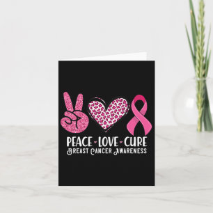 Carte Peace Love Cure Breast Cancer Sensibilisation Guer
